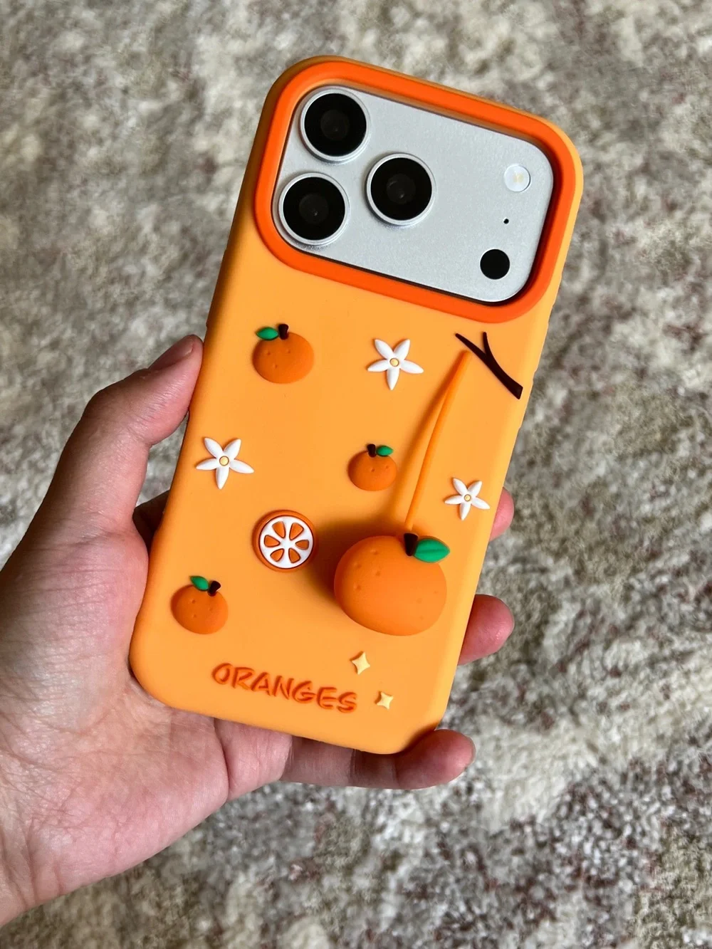Silicone Phone Case for iPhone 17 Pro - Orange